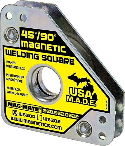 Compact Magnetic Welding Square - 55 lb Capacity, Adjustable Angle Tool, Durable