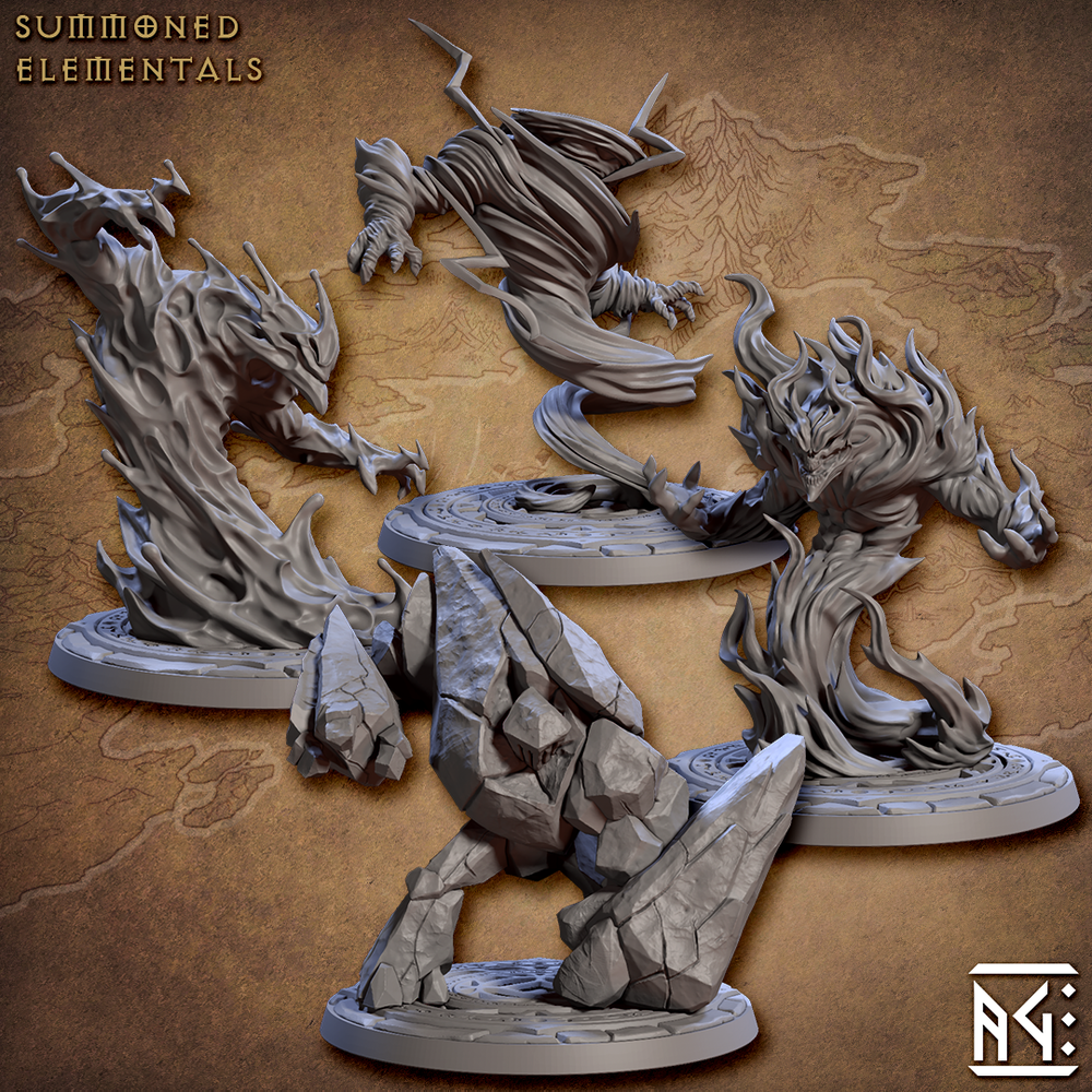 Fire Elemental - Artisan Guild - Fantasy D&D Miniature