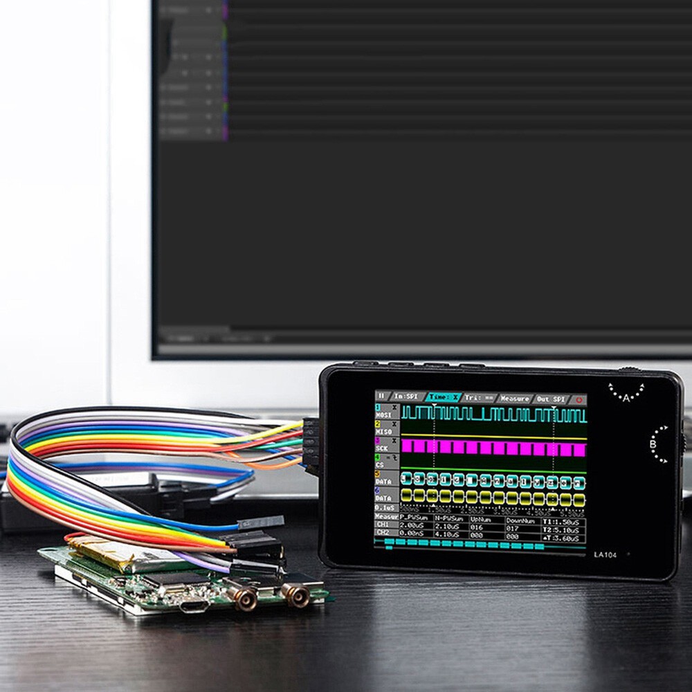 Portable Digital Logic Analyzer 2.8in TFT LCD Display 4Channels For Automotive