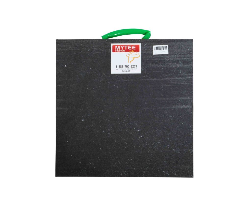 4 Pk Medium Outrigger Pad 18"x18"x1.5" for Crane, Wrecker, Tow Truck, - Black