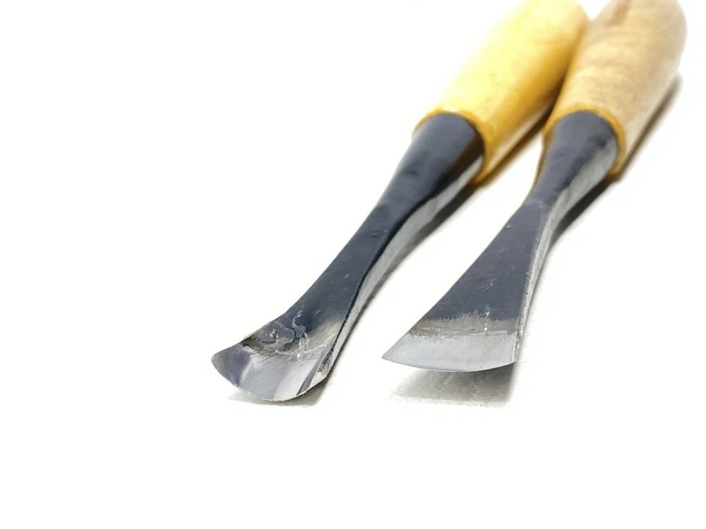 Mastercarver Wood Carving Gouges Lot of Two Carver Tools 5/8" & 3/4" Wide