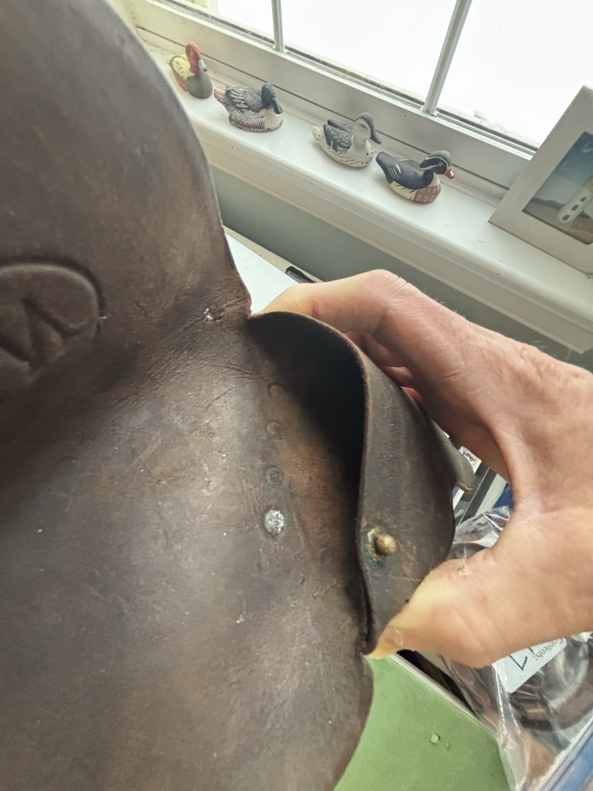 Rare Span Am USN embossed 38 revolver Holster