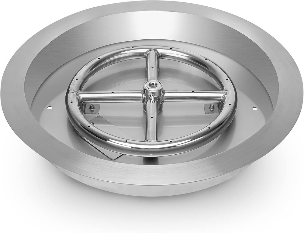 13-Inch Drop-In Fire Pit Burner Pan, round Fire Pit Insert for Propane & Natural