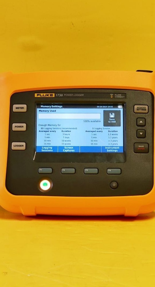 Fluke 1738 Three Phase Advanced Power Quality Logger Analyzer