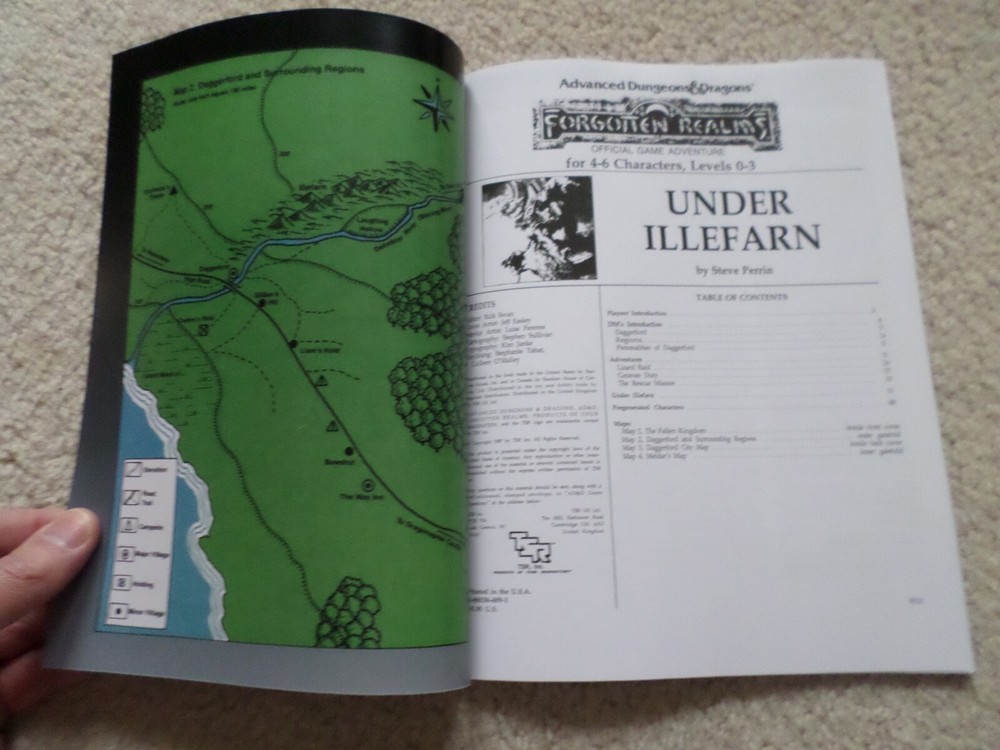 Under Illefarn N5 Dungeons & Dragons adventure module