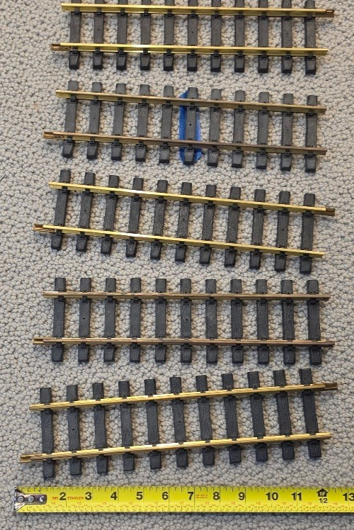 Aristo-Craft G Scale Brass Track Lot (9 Sections) Please read Below