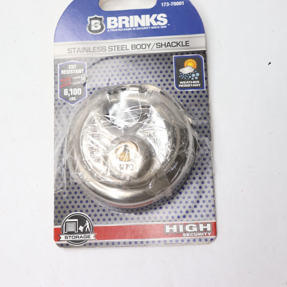 Brinks Stainless Steel Shielded Lock