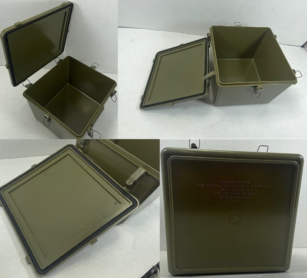 First Aid Kit Box 9x9x7 Plastic size B, NEW