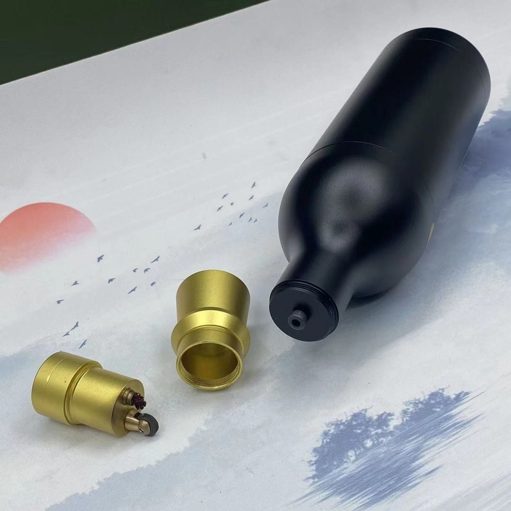 Creative Wine Bottle Cigarette Dispenser Storage Case Box With Lighter