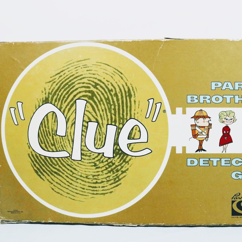 1950 Game Clue Detective Game