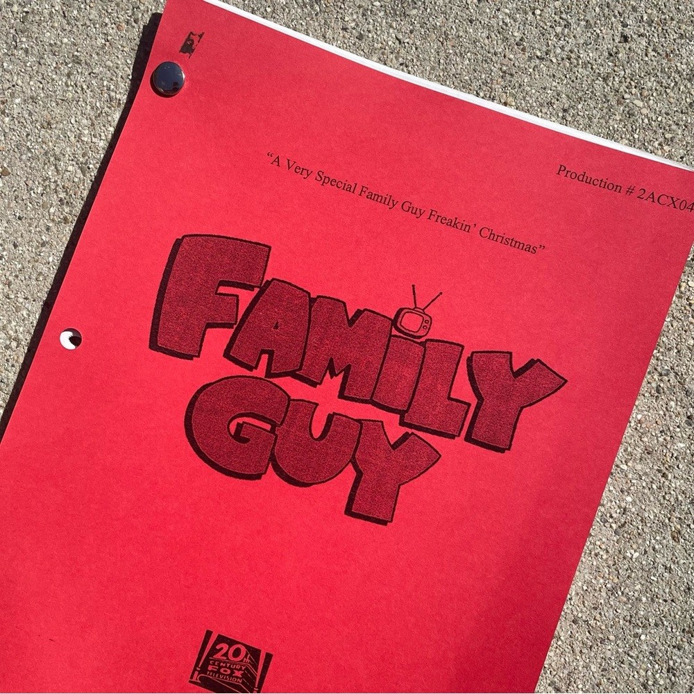 RARE Family Guy Original 1999 Production Used Table Draft Script Seth MacFarlane