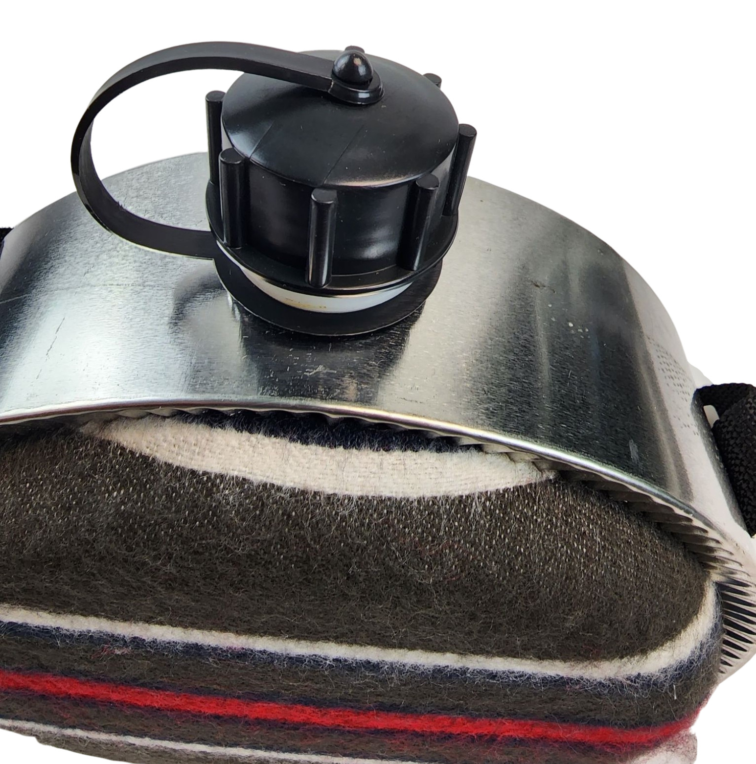 4 Qt Stansport Round Canteen Blanket Lined with Shoulder Strap- New*mocinc.1982*