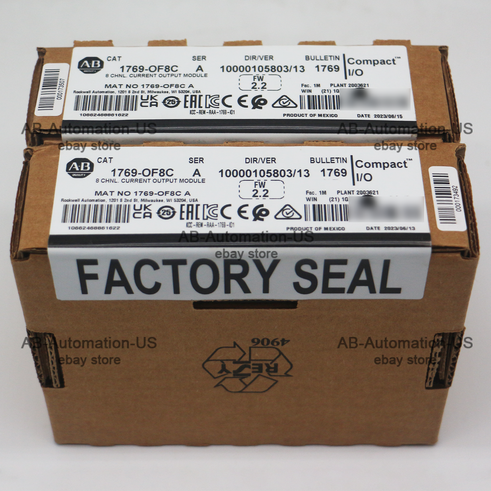 New Allen-Bradley 1769-OF8C CompactLogix 8 Channel Analog Current Output Module