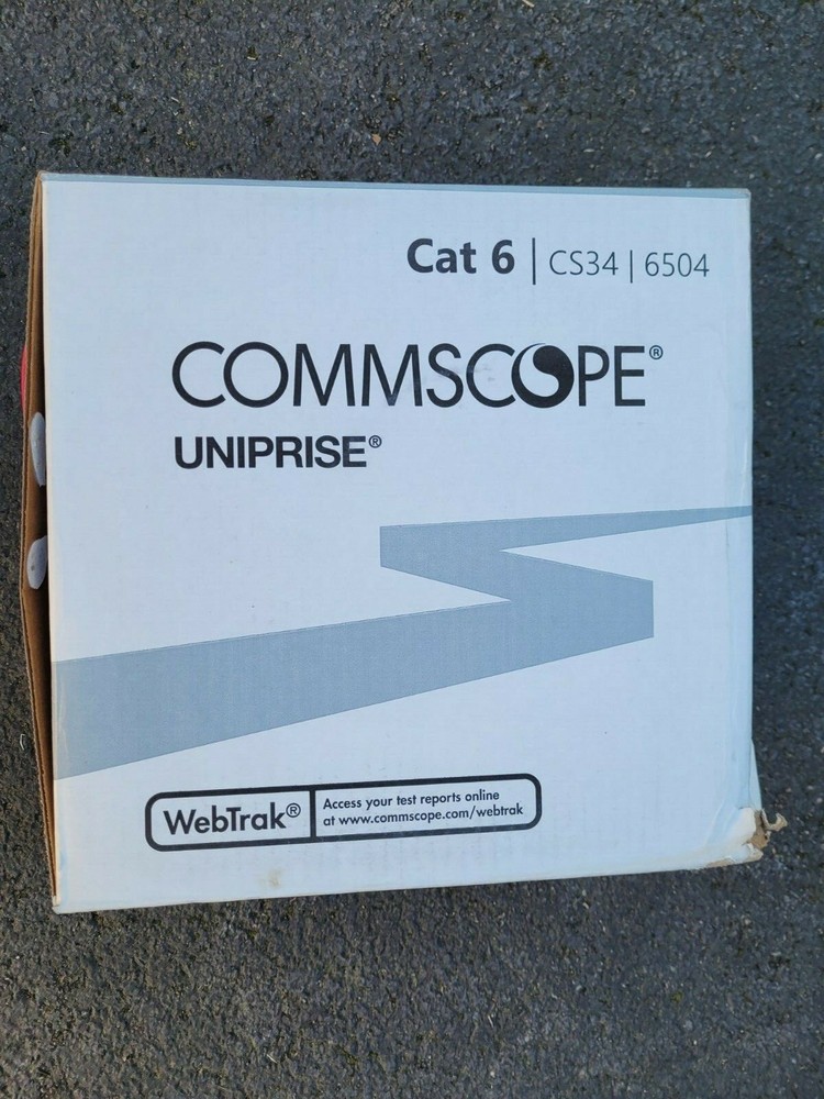 Commscope CS34P 23/4P Cat6 F/UTP WebTrak Plenum Shield Network Cable Red 642FT