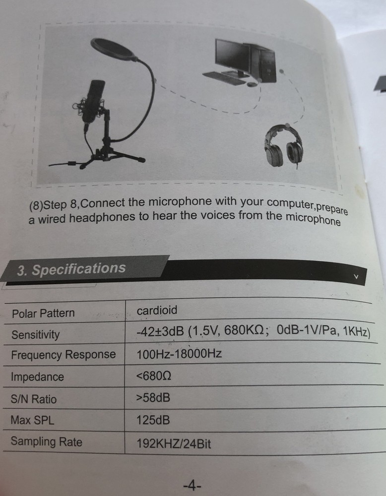 RISEA PROFESSIONAL MICROPHONE STAND SET NEW OPEN BOX