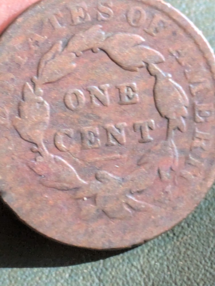 1825 Large Cent Matron Coronet Good Original
