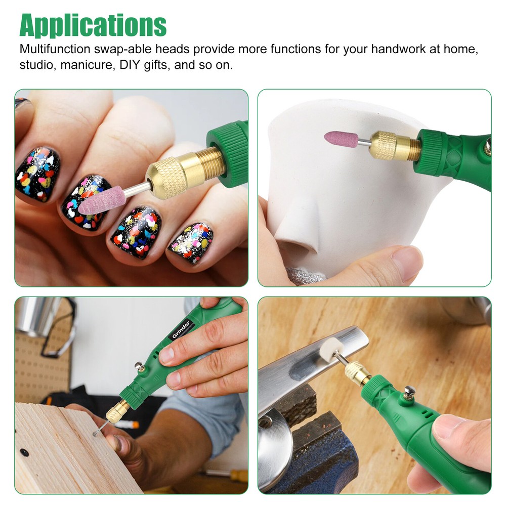 Mini Grinder Rotary Tool Polishing Drill Kit Variable Speed w/24pcs Accessories