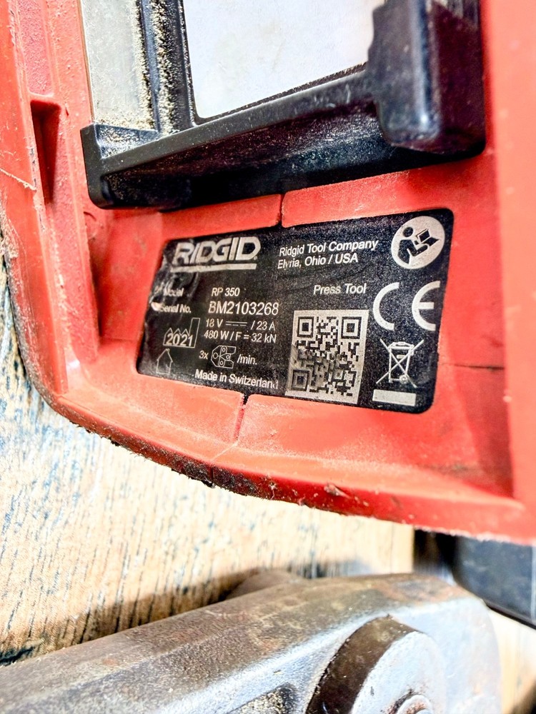 Ridgid Tools RP350 Press Tool Kit Y140