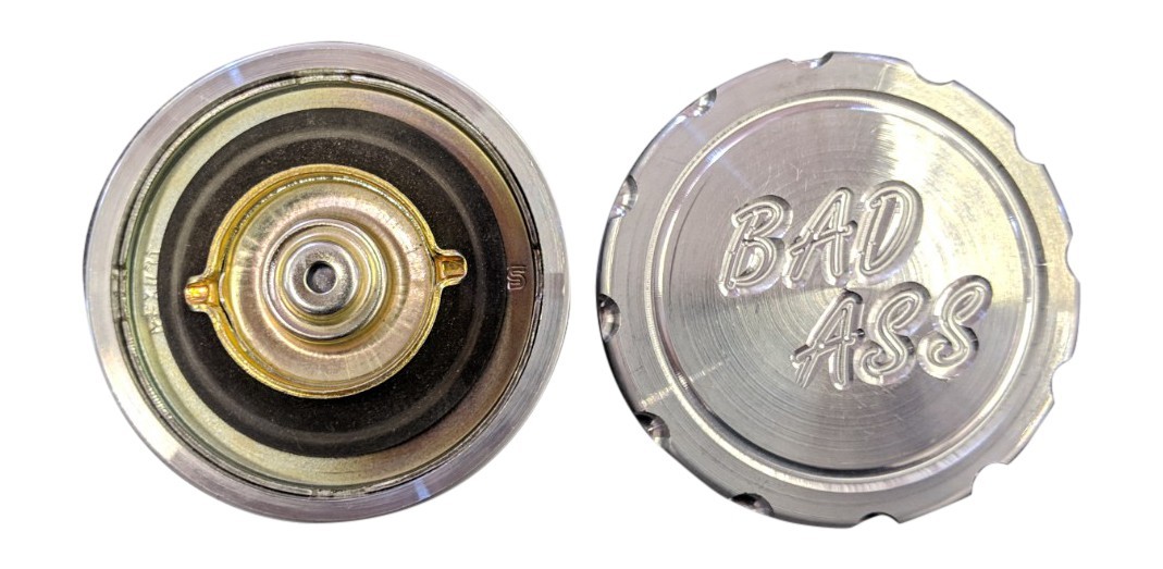 Billet Aluminum 1/4 Turn Vented Gas Cap fits - 3" to 10" Spun Aluminum Gas Tanks