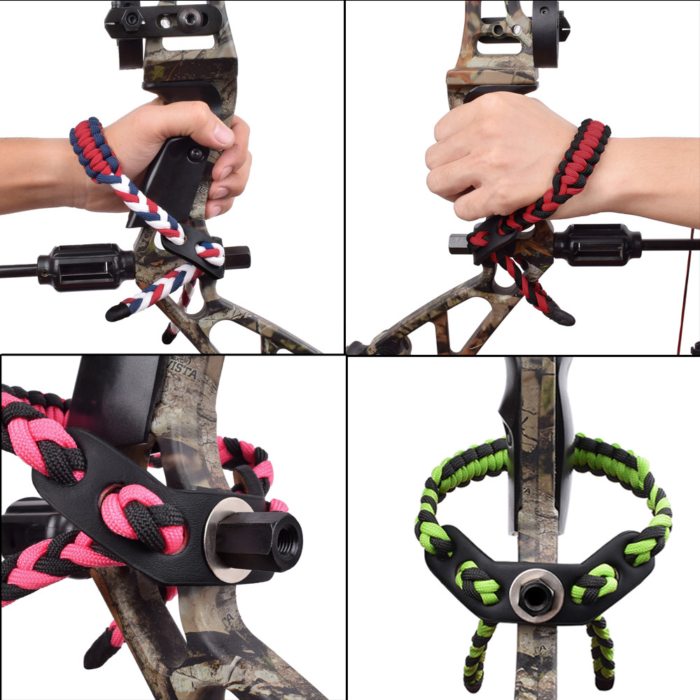 Archery Bow Wrist Sling Strap Braided Compound Bow Adjustable Paracord Cool New