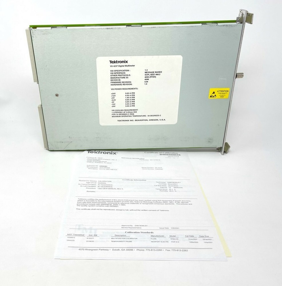 TEKTRONIX VX4237 DIGITAL MULTIMETER ***CALIBRATED***
