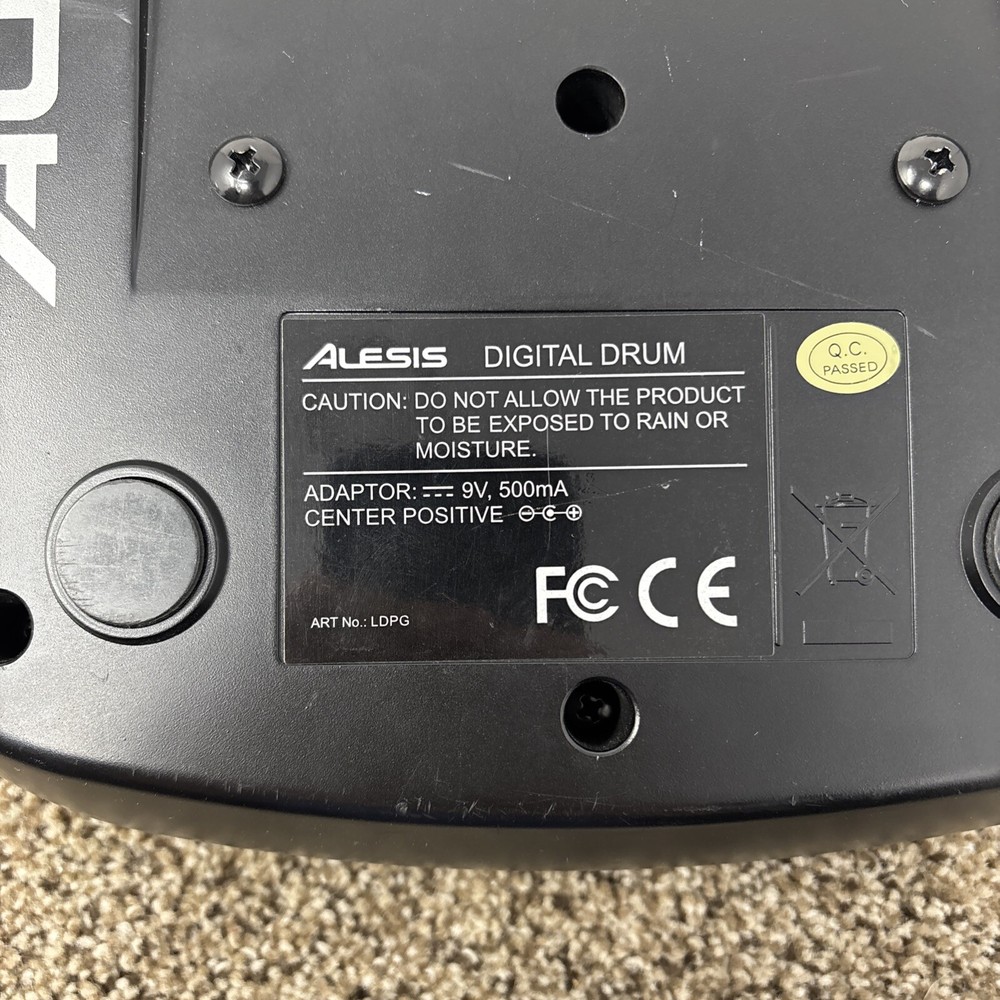 ALESIS PERCPAD ELECTRONIC DRUM PAD UNTESTED AS IS NO CORD