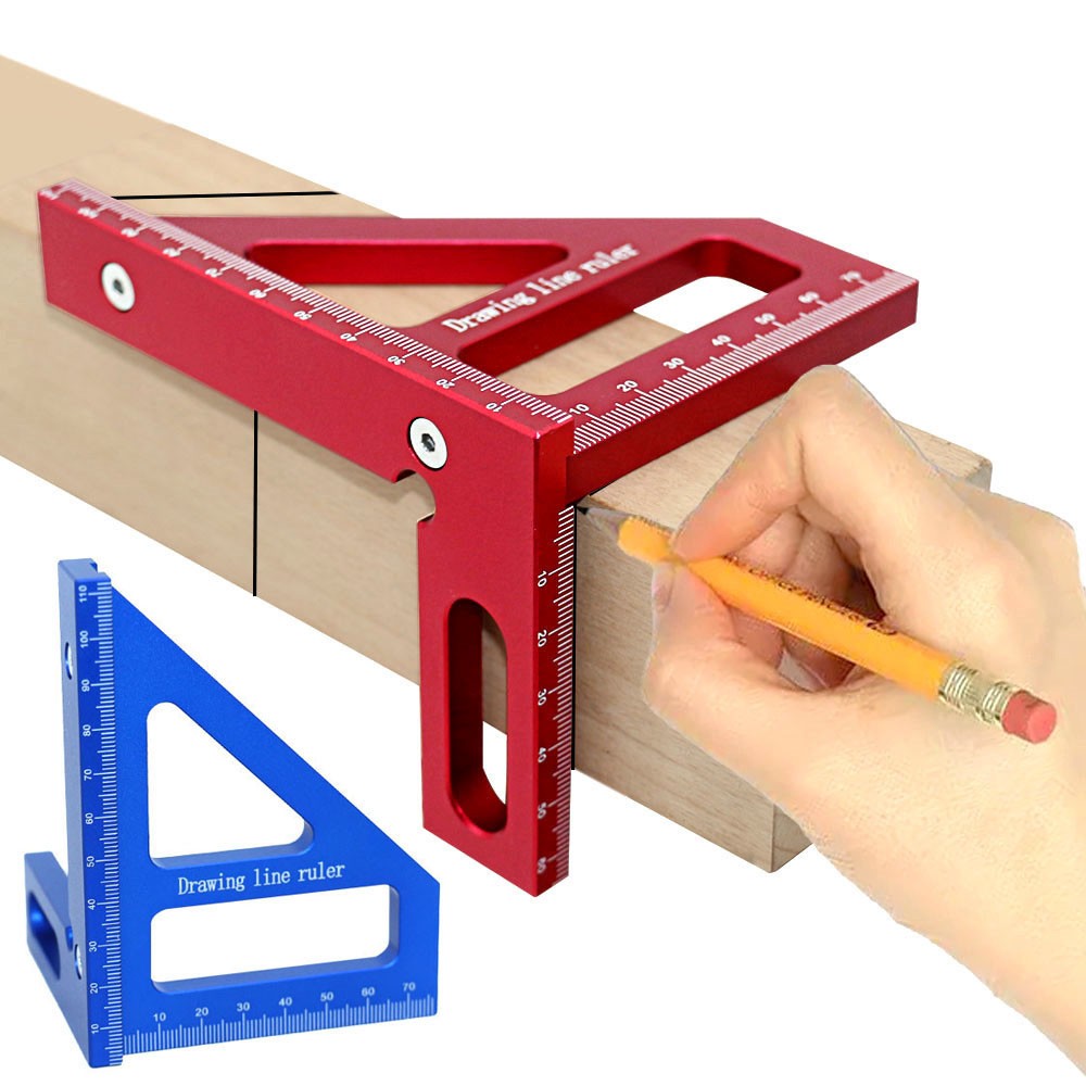 Layout Square Protractor Miter Triangle Ruler Measuring Tool Woodworking Too a