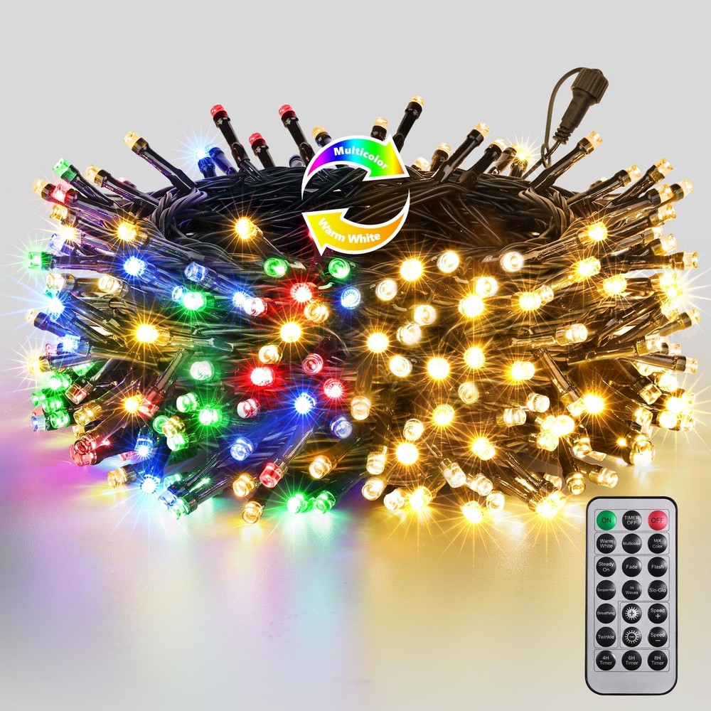 Color Changing Christmas Lights, 66FT 200 LED String Lights with Remote Timer...