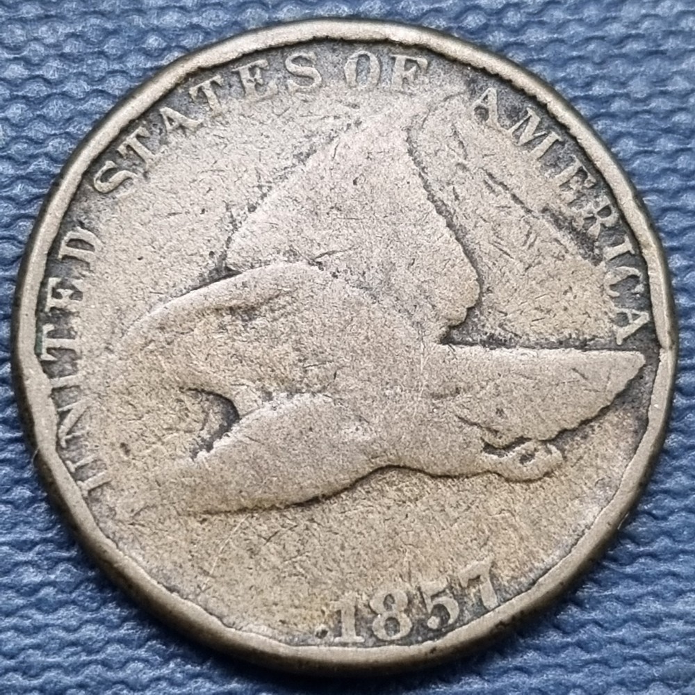 1857 Flying Eagle Cent 1c Circulated #101063