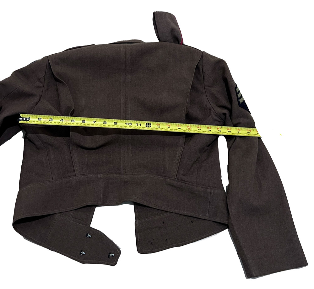 Vintage WW2 Ike Jacket Named With Patches