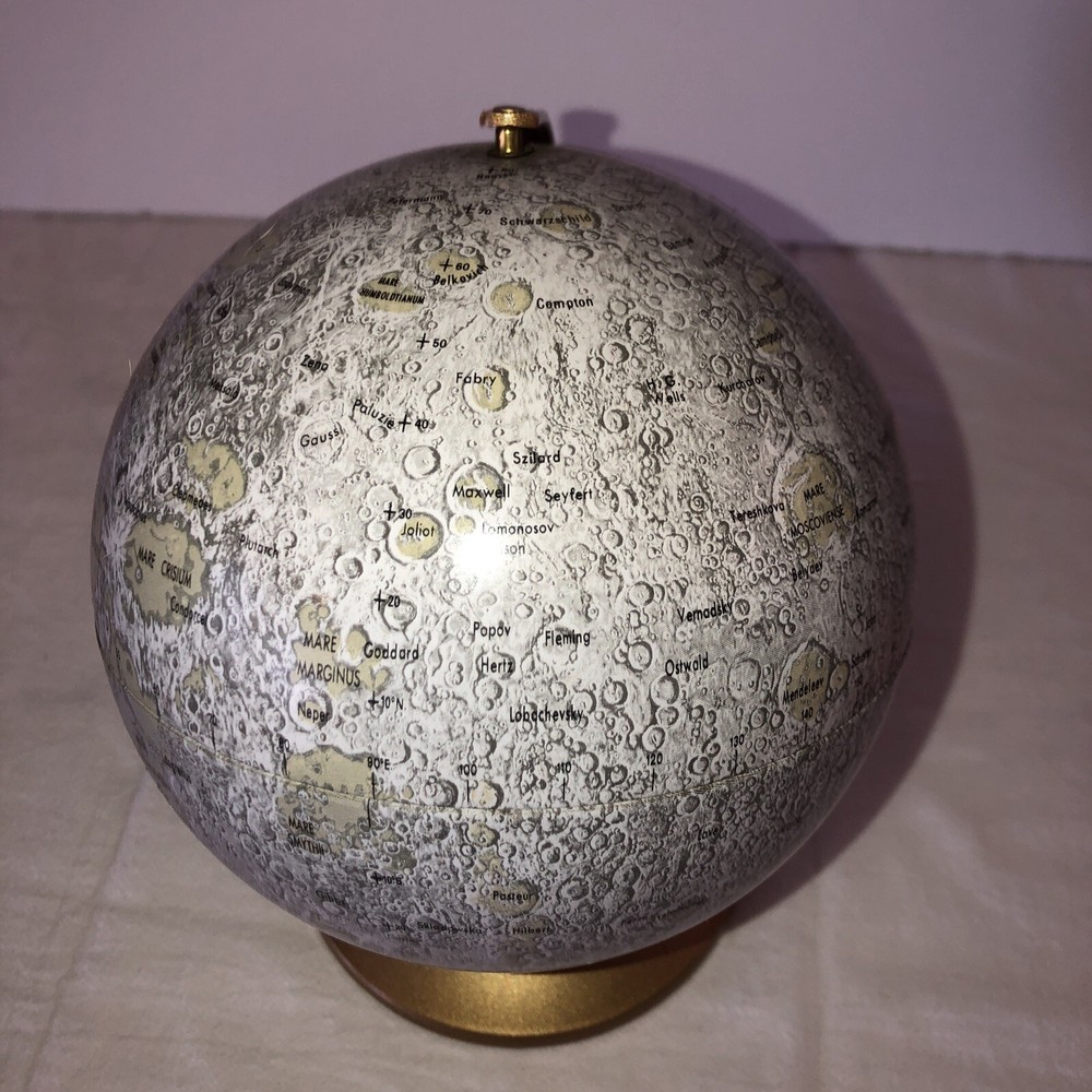Vintage Replogle Globe The Moon Authentic 6in Model. PRE~OWNED