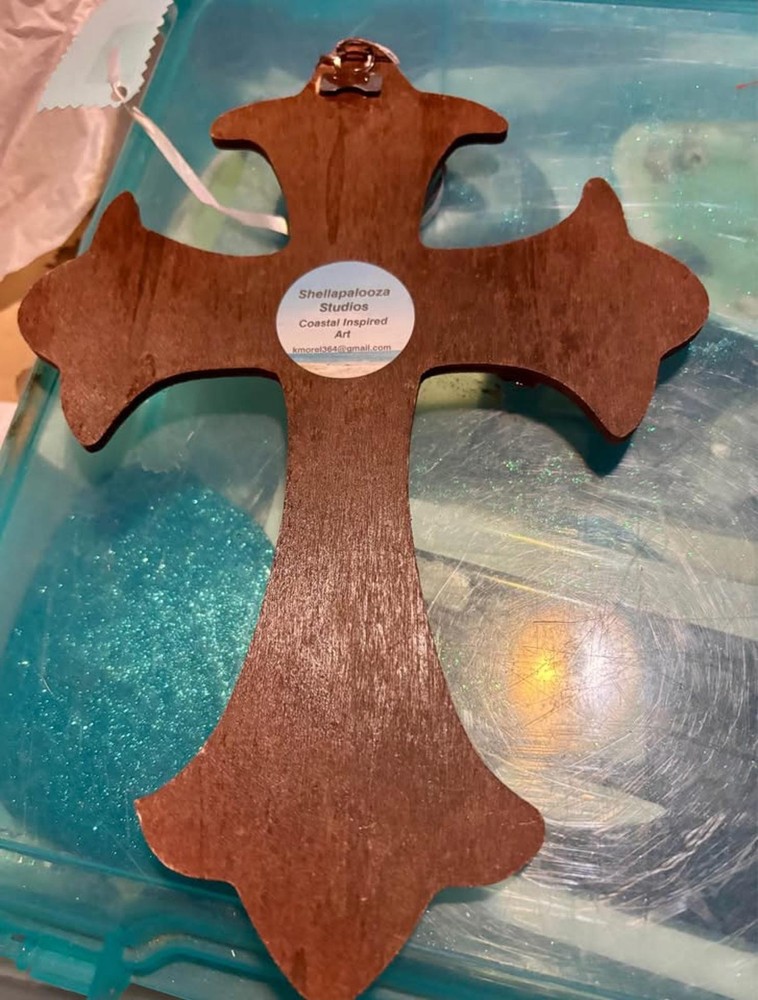 Shell Bedazzled Cross