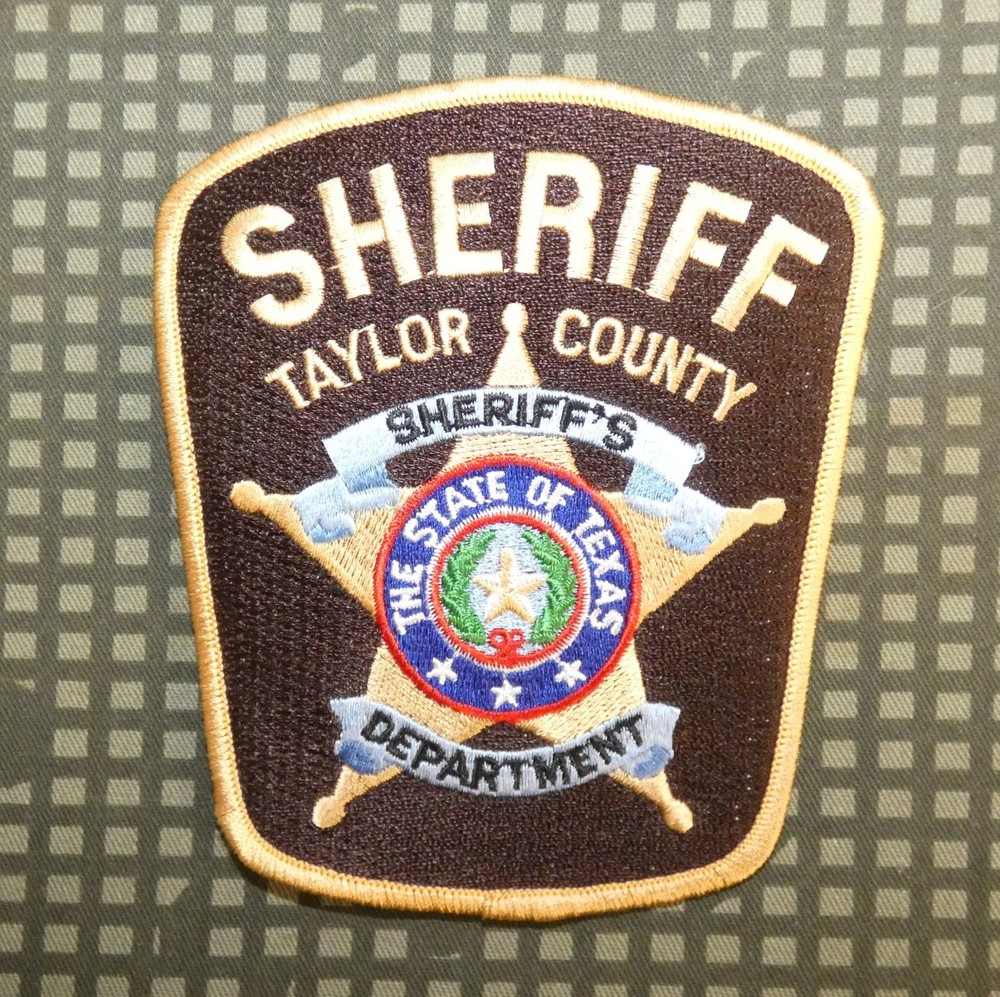Vintage Taylor County Sheriff's Department Shoulder Patch (Texas)
