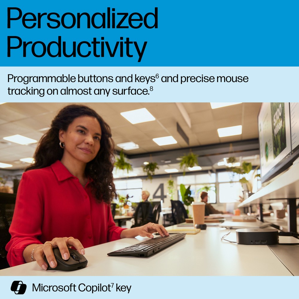 HP 725 Multi-Device Rechargeable Wireless Keyboard