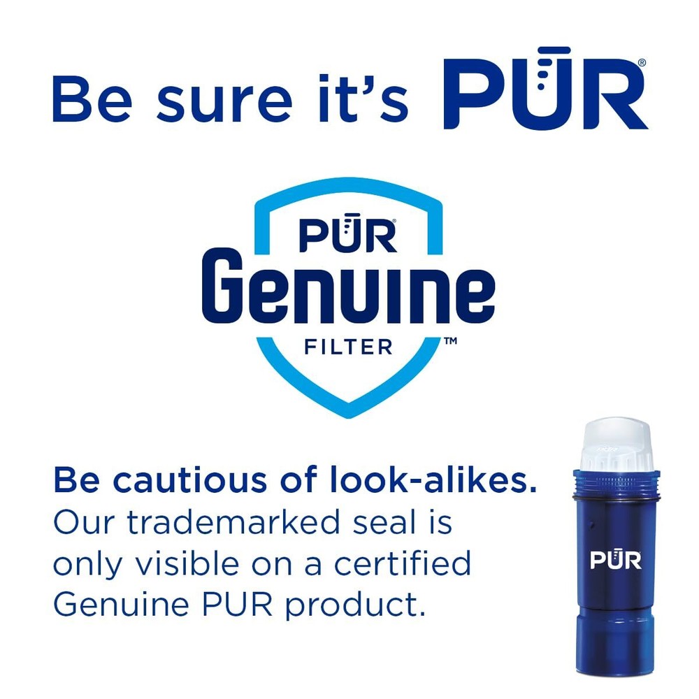PUR PLUS 3 Count Water Filter Pitcher Replacement NSF Certified Lead Reduction