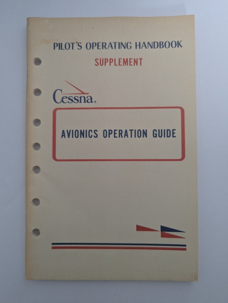 1977 Cessna Avionics Operating Guide Pilots Operating Handbook Supplement