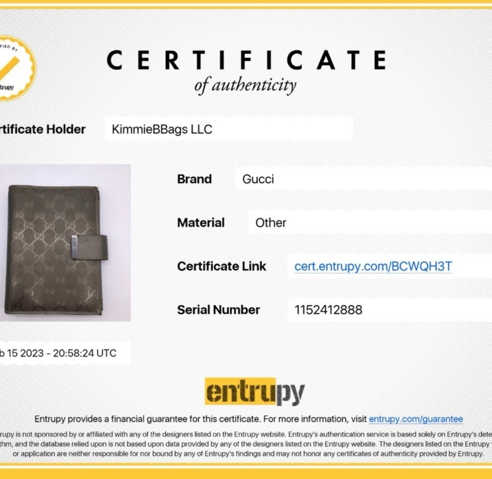 GUCCI Authentic Agenda Imprime Silver