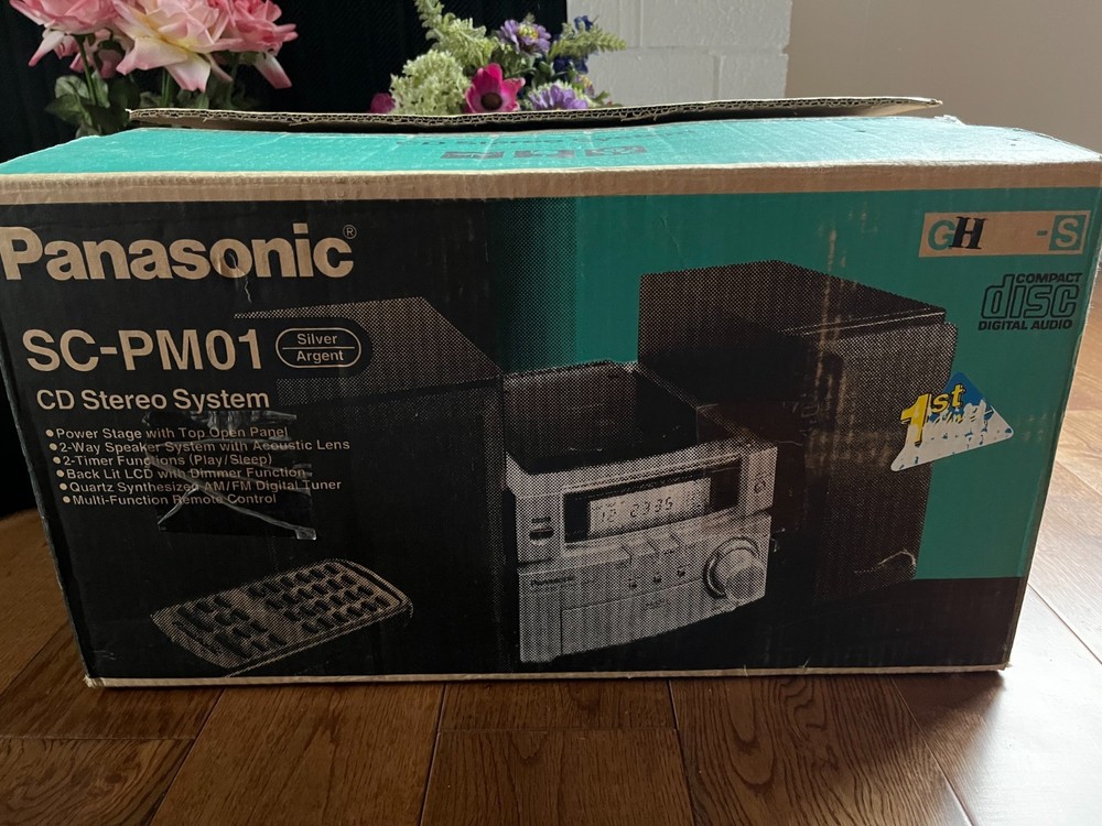 Panasonic SA-PM01 CD/ AM/FM Stereo System W/Remote