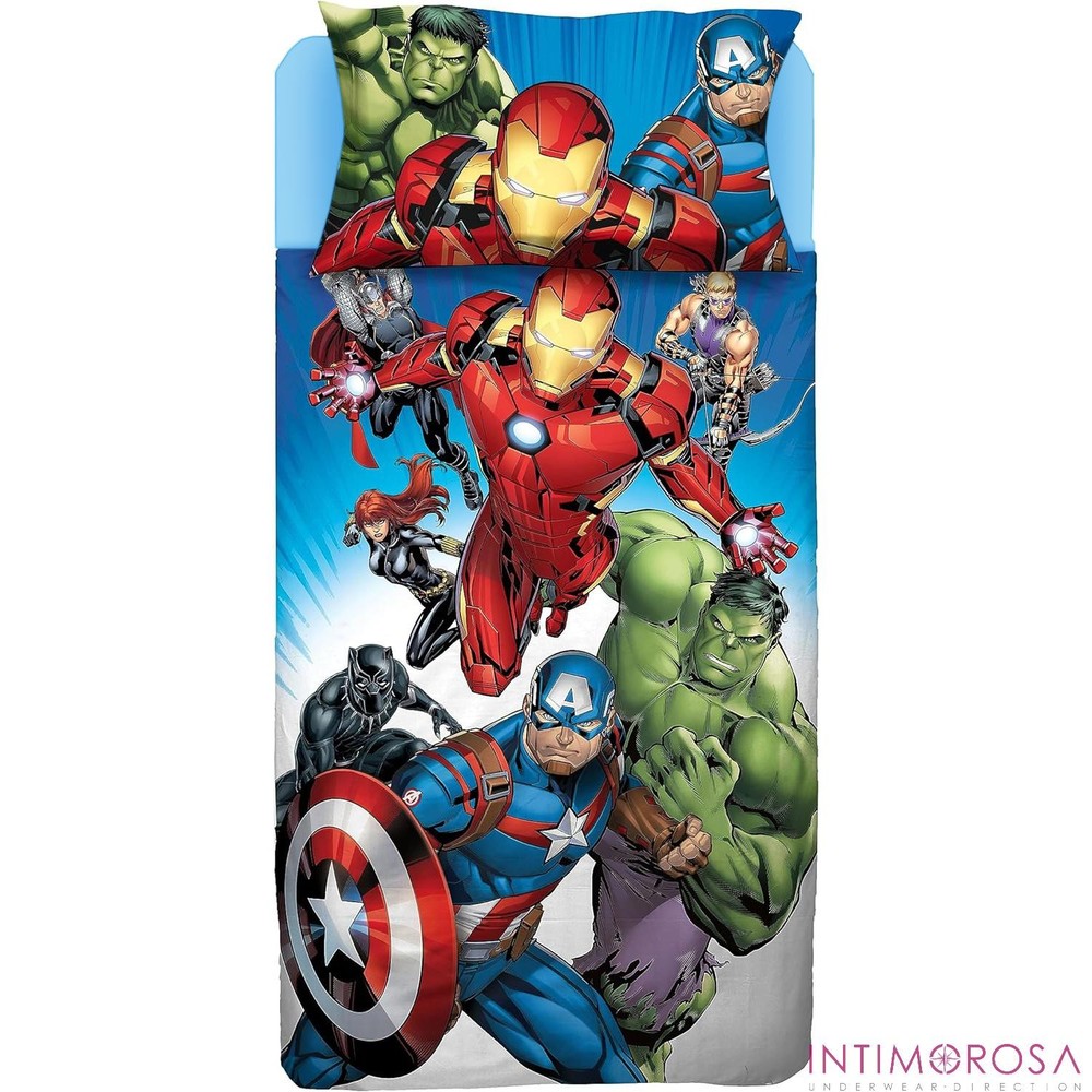 Avengers Poster Single Bed Pillowcase + Corner Bottom + Sheet U...