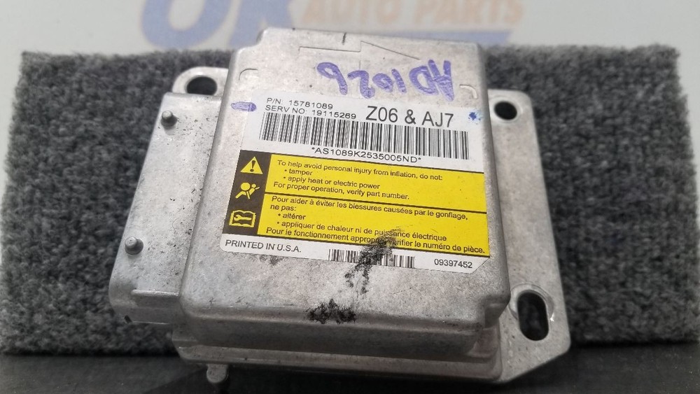 06 CHEVY CORVETTE C6 Z06 SRS CONTROL MODULE