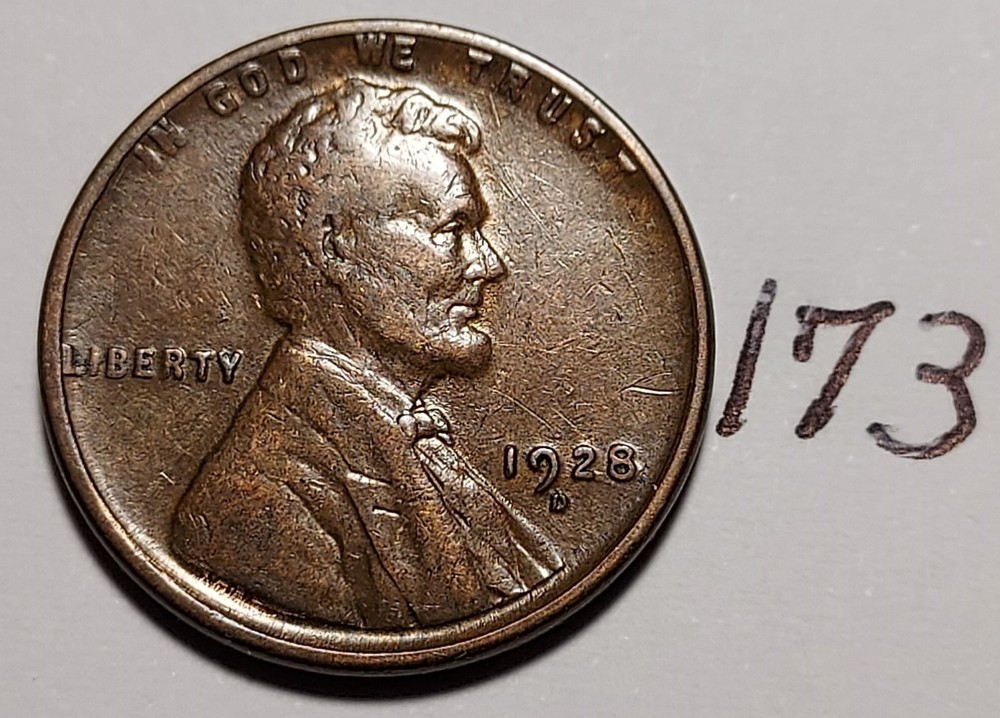 1928-D Lincoln Wheat Cent       #173