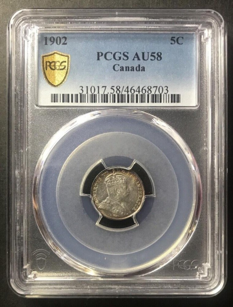 🇨🇦🇨🇦 CANADA 1902 5 Cents - Edward VII COIN 🇨🇦🇨🇦