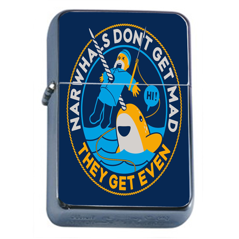 Narwhals D5 Flip Top Oil Lighter Wind Resistant