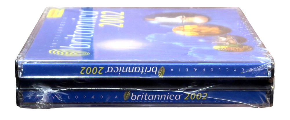 Encyclopedia Britannica 2002 DLX Edition PC CD's FOR Windows version sealed