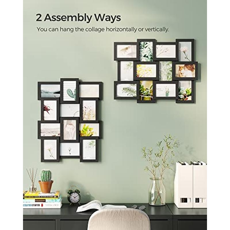 Collage Picture Frames Set 12 Multi Photo Display Wall Mount Easy Assembly New
