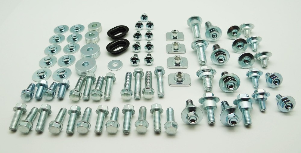 90Pc CRF Specbolt Plastics and Bodywork Bolt Fasteners Kit FITS silver One Size