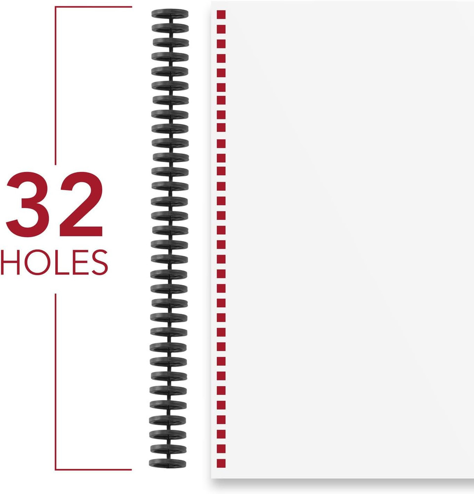 Binding Spines / Spirals / Coils, 1/2" Diameter, 85 Sheet Capacity, Proclick, Bl