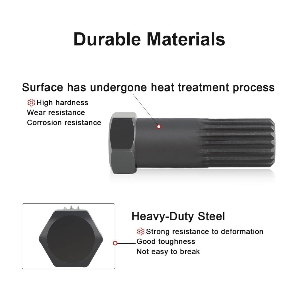 FUSCH Impeller Installation Removal Spline Wrench Tool Compatible with SeaDoo XP