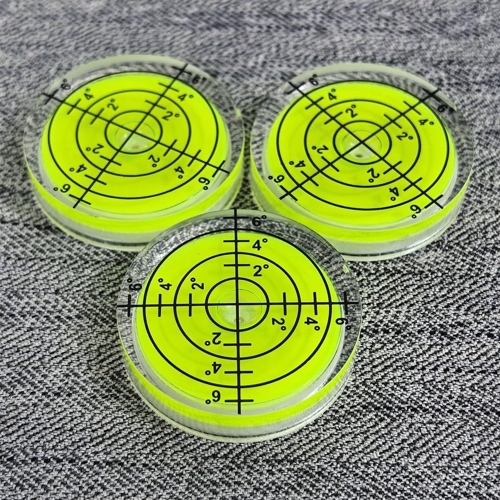 3PCS Circular Bubble Level 32x7mm Round Spirit Level Measuring Layout Tools