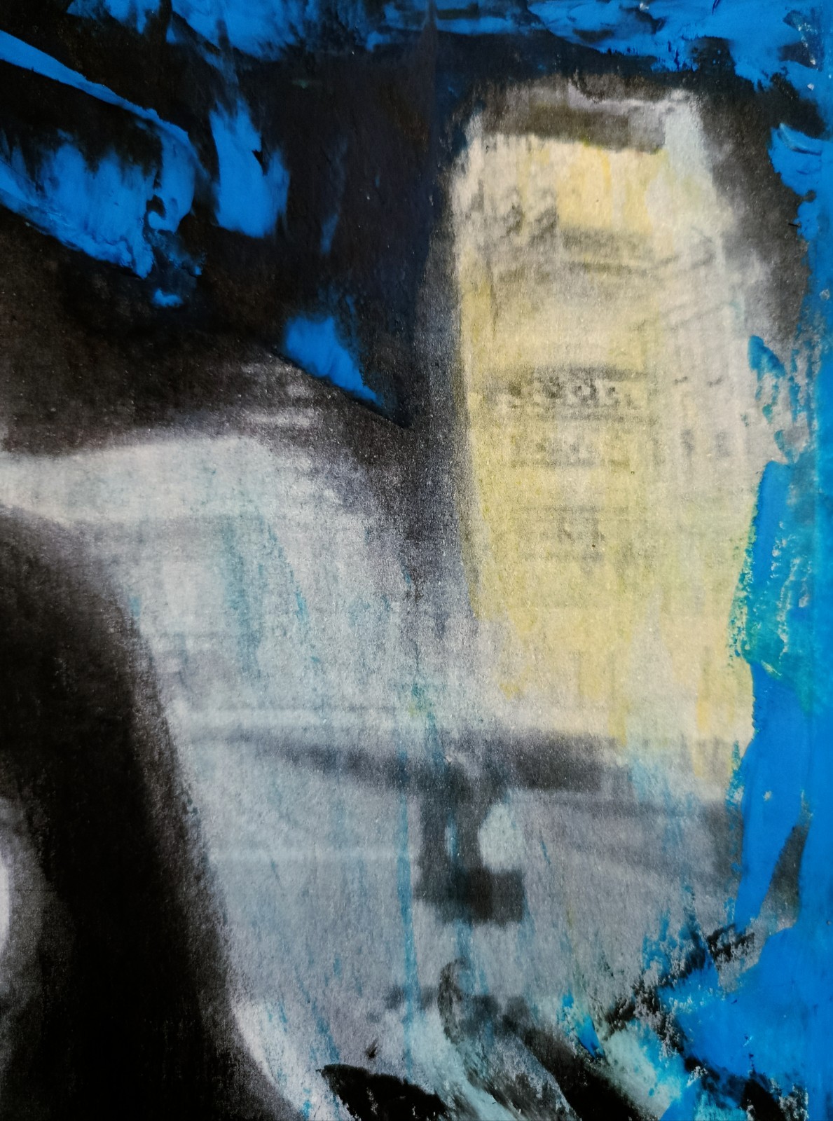 Tokyo Japan Japanese Language | Modern Art Oil Chalk Painting Print Mix | A4